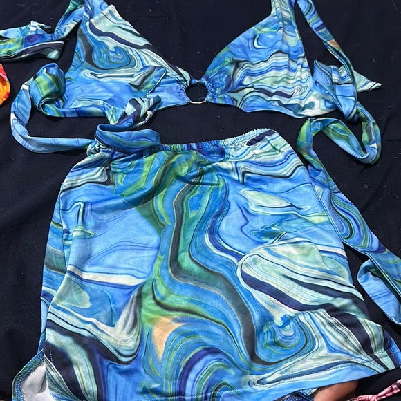 2 piece club or festival skirt and top - Picture 2 of 2